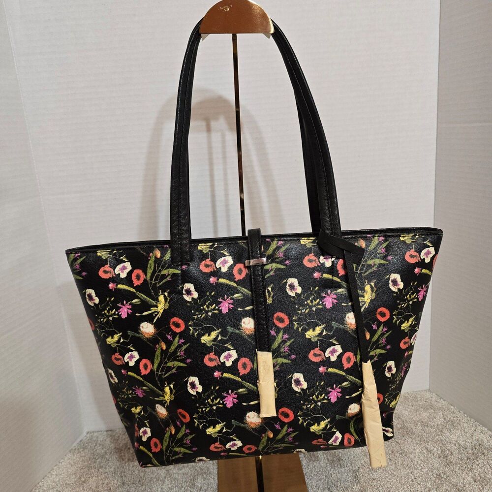 NWOT Vince Camuto Floral Leila leather tote handbag